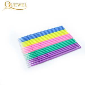ขายส่ง100PCS/ขวดที่มีสีสันDental Disposable Micro Applicator <span class=keywords><strong>Microbrush</strong></span>สำหรับEyelash Extensionแปรง - Product Image 4