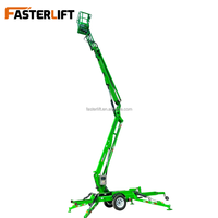 Nacelle élévatrice articulée, nacelle élévatrice sur remorque, nacelle araignée de 18m, 20m, 25m avec hauteur de 80FT, 90FT