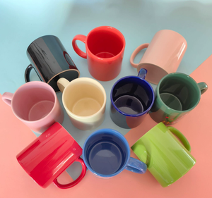 Wholesale Assorted Color Solid <b>Ceramic</b> Mug, Custom Logo Blank Sublimation Coffee <b>Cup</b> for Promotional Gifts - Product Image 3