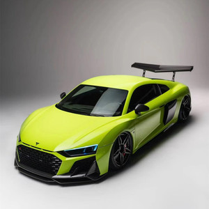 ชุดแต่งคาร์บอนไฟเบอร์สไตล์ Capristo สำหรับอัพเกรด Audi R8 ประกอบด้วยลิ้นกันชนหน้าแบบใหม่ ดิฟฟิวเซอร์ สปอยเลอร์ สเกิร์ตข้าง และกันชนรถยนต์ - Product Image 5