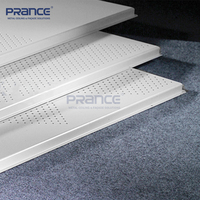 Plafond suspendu PRANCE en alliage d'aluminium moderne perforé, ignifuge, insonorisé, imperméable, avec revêtement en poudre