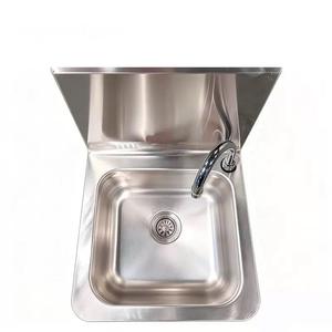 Robinet de cuisine à levier sans contact en acier inoxydable pour évier de préparation de <span class=keywords><strong>restaurant</strong></span>, zone de lavage de vaisselle, eau chaude et froide - Product Image 1