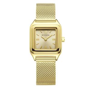 Reloj de Acero Inoxidable Besseron al por Mayor, Nuevo Modelo, Reloj de Pulsera Cuadrado para Mujer, con Fecha Automática, Logotipo Personalizado - Product Image 2