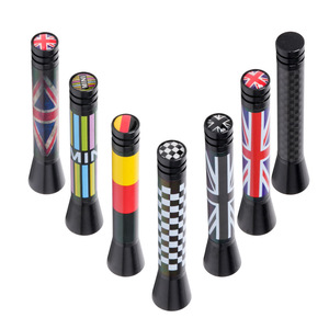 <span class=keywords><strong>Antenne</strong></span> <span class=keywords><strong>radio</strong></span> de voiture, support fileté en aluminium de 7.7cm, pour <span class=keywords><strong>BMW</strong></span> Mini, design de drapeau Union Jack - Product Image 1