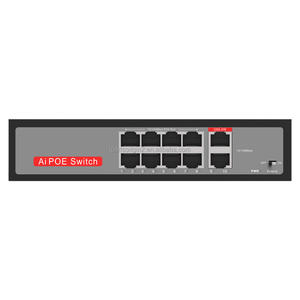 HOT Sale FL-FF0802P-SX 10-Port Fast Ethernet <b>PoE</b> <b>Switch</b> 8 <b>PoE</b> Ports 120W IEEE802.3af/at 10/100Mbps for IP Camera CCTV NVR - Product Image 1
