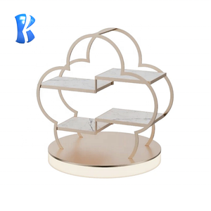 OKEY - Soporte de Pastel de Acero Inoxidable de <span class=keywords><strong>4</strong></span> Niveles, Color Oro Rosa, para Bodas, Catering, Bufés, Postres, Exhibición de Alimentos para Fiestas - Product Image 2