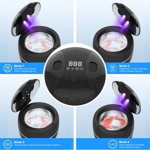 Ultrasonic Cleaner 200ml 40KHz With UV <b>Light</b> For Jewelry Dental Appliances Household Portable Cleaning Device - Product Image 2