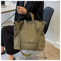 Sac à provisions à bandoulière réutilisable de grande capacité 100% sac fourre-tout en toile de coton naturel de grande qualité
