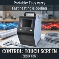 Kalibrator Blok Kering Suhu Rendah HSIN150C RTD Pt100 Portabel Tahan Panas untuk Termokopel -35~100C Layar Sentuh LCD OEM