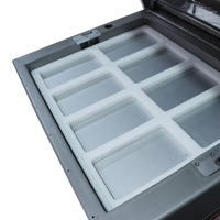 Machine d'emballage sous vide pour aliments (poisson, steak, viande) en acier inoxydable 304, automatique, largeur de film en rouleau 760 mm, source usine