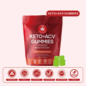 Vente en gros OEM Adultes Vegan Vinaigre de cidre de pomme Gomme pour hommes/femmes Bio Acv Minceur Keto Perte de poids Gommes multivitamines - Product Image 3