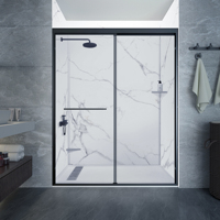 Panneau mural de douche en marbre cultivé, motif nuage blanc, ignifuge, étanche, pour hôtel, maison, salle de bain, contour de baignoire