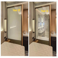 ZEELANG Moderne Hotel-Farbwechsel-Fensterfolie, Elektronische Sichtschutz-Dekorationsfolie, Intelligente Glasfolie, Undurchsichtig, Selbstklebend, EVA-Material