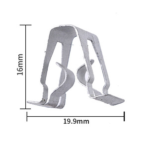 Auto U Shape Metal <b>Clip</b> 16mm X 19.9mm Iron Fastener For <b>Car</b> Dashboard Trim Repair Replacement - Product Image 1