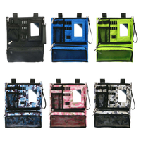 Bolsa Colgante para Carro de Golf, Bolsa de Almacenamiento Plegable Impermeable, Bolsa de Accesorios de Golf con Correa Ajustable, 1 Herramienta para Divots, 4 Tees de Madera