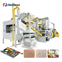 Machine de recyclage de PCB pour déchets électroniques à large application, ligne modulaire à faible consommation pour le traitement des déchets électroniques industriels