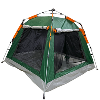 Accessoires de camping : Tente automatique épaisse, imperméable, instantanée, quatre saisons, double couche, deux chambres, salon
