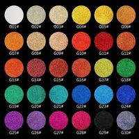 Fard à paupières en poudre multicolore 36 mm, à base minérale, waterproof, longue tenue, fini scintillant/mat, 5g, emballage PVC, faible MOQ