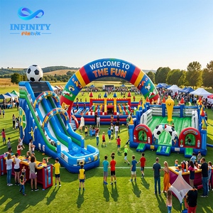 Château gonflable à thème Coupe de football en bâche PVC avec toboggan pour enfants, idéal pour <span class=keywords><strong>la</strong></span> <span class=keywords><strong>location</strong></span> événementielle - Product Image 6