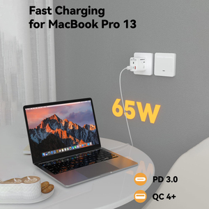 Adaptador de enchufe de viaje Eonline 3D 65W GaN con 2USB-C PD y 1USB-A Cargador universal mundial UK EU AU US Convertidor para computadoras portátiles - Product Image 6