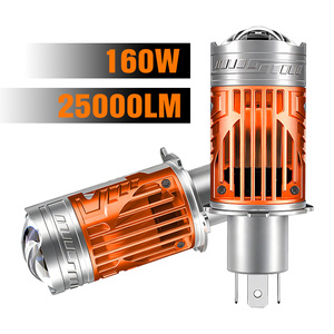 หลอดไฟโปรเจคเตอร์ Bi LED แบบเสียบใช้งานได้ทันที 12V 160W 25000LM ไฟสูง-ต่ำ สีขาว H4 หลอดไฟหน้า LED - Product Image 3