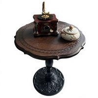 Table basse en bois massif de style français rétro, style américain du milieu du siècle, pour salon et balcon, garantie 1 an