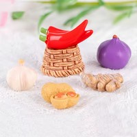 Craft Cute 3D resina cabujón casa de muñecas miniatura verduras