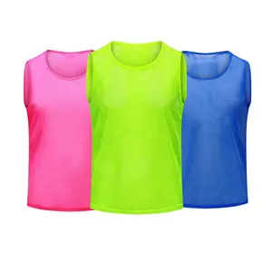 Wholesale custom soccer football training vest bibs basketball training bibs pinnies training