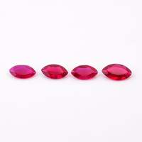 Corindon impeccable rubis rouge du Mozambique ombre de sang de pigeon naturel marquise coupe pierre précieuse en vrac pour la fabrication de bijoux
