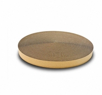 Planche à gratter circulaire pour chat nouvellement conçue avec planche à gratter pour chat ondulée de taille personnalisable