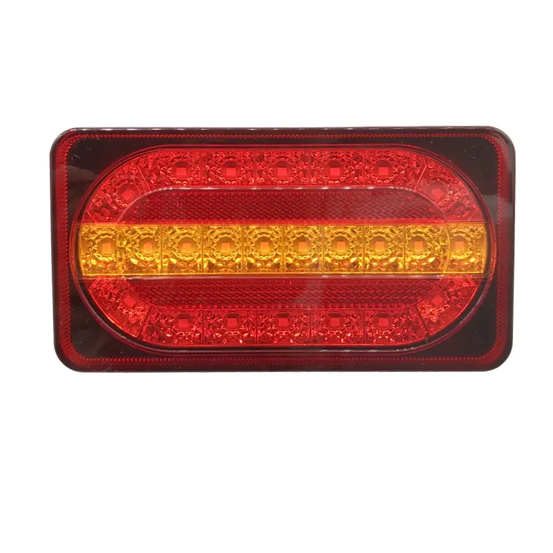 Feu arrière avec ondulation, 12V, 24 LED rouge ambre, pour remorque camion, lord Van
