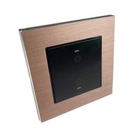 Module de commutation clé, interrupteur de réinitialisation murale, avec led brossée, pour système de commande de maison intelligente kc868, 86 pièces