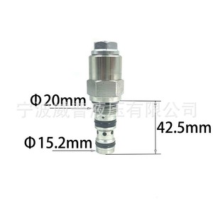 Remplacement pour la vanne d'équilibrage à cartouche Eaton Vickers 1CE30F35S5, contrôle de pression 315 bars, 60 L/min, hydraulique à l'huile - Product Image 2