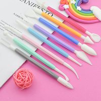 Ensemble de 8 outils de modelage d'argile en plastique Kit d'outils en céramique pour sculpter un outil de modelage d'argile polymère en plastique