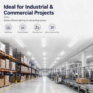 Lumière LED Triproof Dimmable DALI 0-10V IP65 IK08 pour entrepôt, parking, garage, éclairage <span class=keywords><strong>industriel</strong></span> - Product Image 6