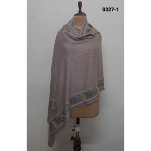 100% <b>Wool</b> With Fine Embroidery Shawls Or <b>Scarf</b> - Product Image 1