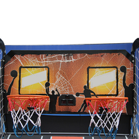 Jeu d'arcade de basket-ball pliable à double tir, 8 modes de jeu, machine de tir au basket-ball