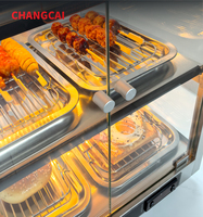 Vente flash : Réchaud alimentaire électrique à 3 niveaux en acier inoxydable avec contrôle de la température pour présentation
