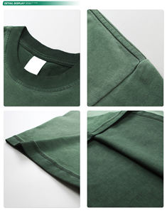 Camiseta Extra Grande de Manga Corta, 100% Algodón, 250 g/m², con Acabado Vintage, Antiarrugas, Transpirable y Ecológica, Unisex - Product Image 5