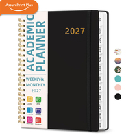 Nouveau produit en promotion : Agenda scolaire 2027, carnet spirale hebdomadaire et mensuel avec onglets mensuels – Cadeau idéal pour le Nouvel An