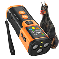 Répulsif Canin Ultrasonique 3X avec Écran Couleur, Rechargeable 1800mAh, Dispositif Anti-Aboiement Sûr et Humain avec Lampe Torche
