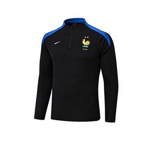 Traje de Entrenamiento de Fútbol de la Selección Nacional de Brasil, Francia, Alemania, Inglaterra, Argentina, Portugal, Italia, <span class=keywords><strong>Manga</strong></span> <span class=keywords><strong>Larga</strong></span>, Cintura Elástica, Poliéster - Product Image 1