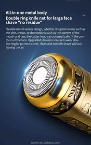 Ensemble <span class=keywords><strong>de</strong></span> rasoir électrique 3-en-1 en métal tendance pour hommes Kit <span class=keywords><strong>de</strong></span> rasoir pour bikini et soins <span class=keywords><strong>de</strong></span> beauté pour le nez - Product Image 5