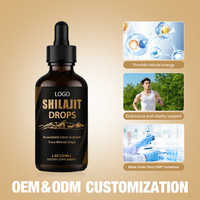 Gouttes de Shilajit Marque Blanche avec Acide Fulvique Biodisponible et Oligo-éléments, Complément Liquide pour le Soutien Nutritionnel Quotidien 60ml
