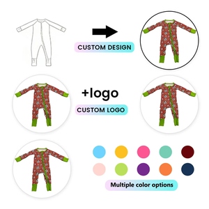 DH OEM Lubaby - Conjunto de Ropa de Bambú para Bebés, Mono de una Pieza con Cierre, Pijamas de Bambú para Niños - Product Image 4