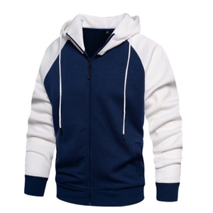 Suéter con Capucha y Cremallera, Estampado 100% Algodón, Estilo Retro, Holgado, con Contraste de Colores, Primavera - Product Image 2