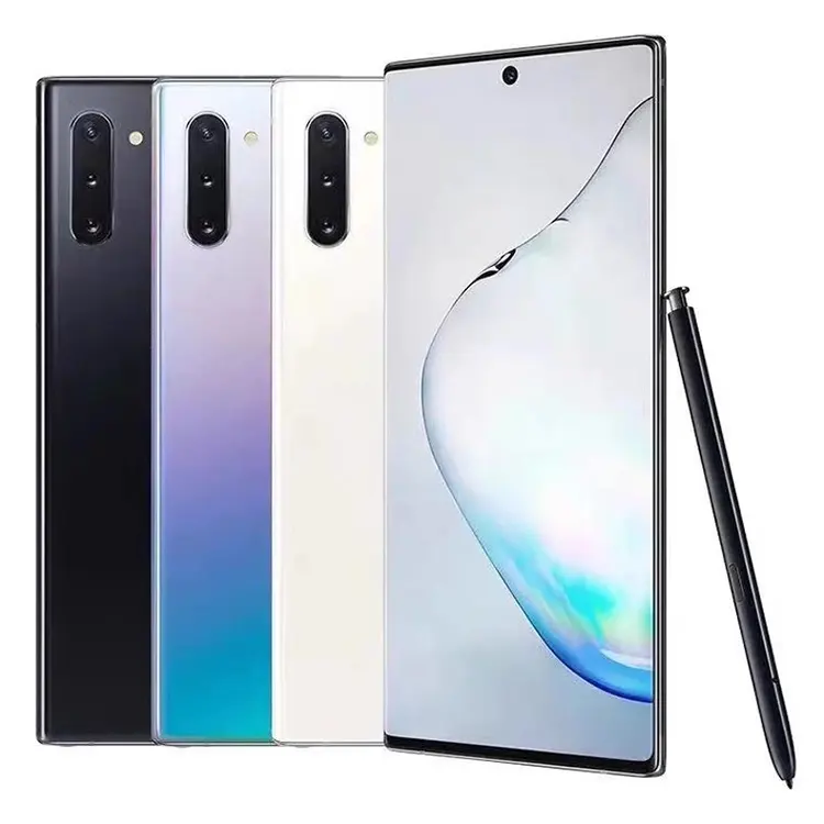 Galaxy Note10 used cell phones 10MP selfie camera 16MP ultra wide angle camera for sale in china