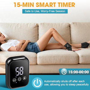 Cinturón de Masaje Eléctrico Recargable por USB, Portátil, con Vibración Inalámbrica y Calor para Alivio del Dolor en Pies y Tobillos - Product Image 4