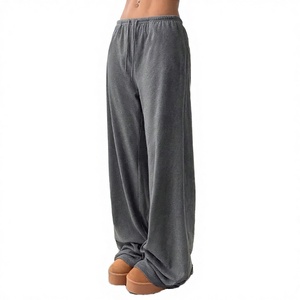 Pantalones de Lino de Pierna Ancha, Diseño Vintage, Cintura Media, Transpirables, Casuales, para Mujer, Primavera, 3 Colores - Product Image 6
