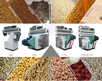 Machine automatique de fabrication de granulés d'aliments pour volailles à anneau de matrice de 2-3 tonnes/heure, pelletiseur de maïs et de céréales